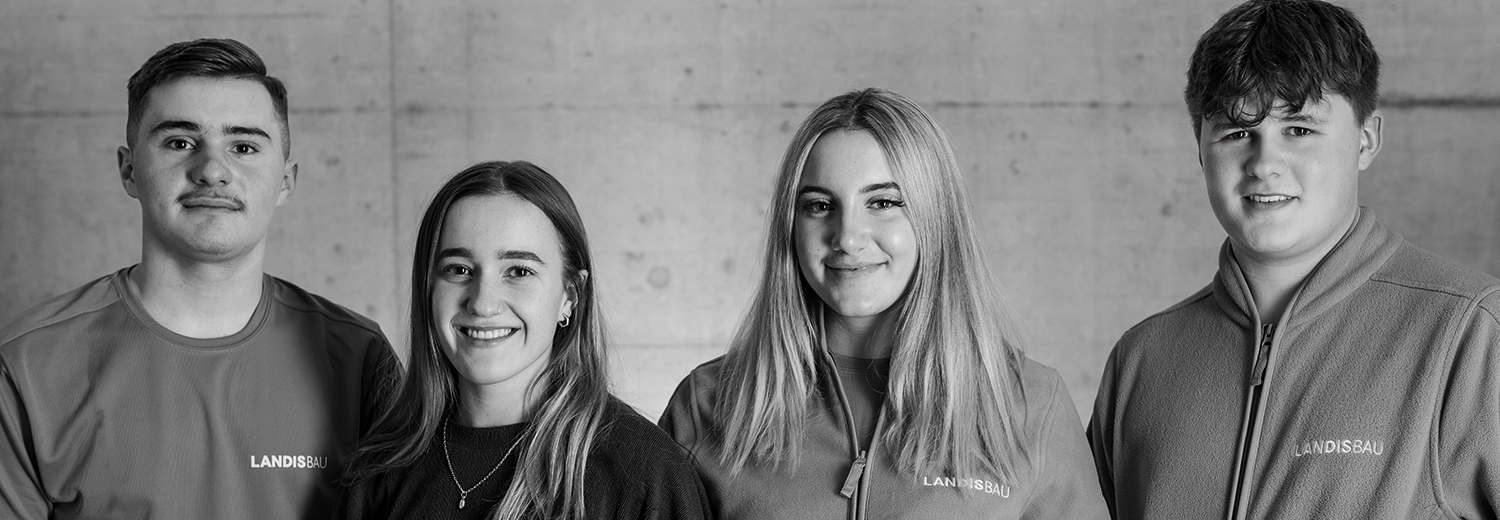 Aldin Halilcevic, Maurer EFZ I Selma Klausner, Kauffrau EFZ I Leandra Wolfisberg, Maurerin EFZ I Noel Stübi, Strassenbauer EFZ